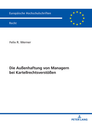 cover image of Die Außenhaftung von Managern bei Kartellrechtsverstoeßen